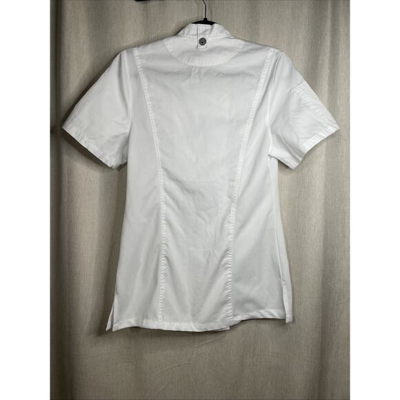 Chef Works Women's Springfield White Chef Coat, Great Used Condition -Sz Small - Picture 7 of 10